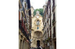 Basílica de Nuestra Señora del Coro (Basilica of Saint Mary of the Choir), Old Town, San Sebastian, Spain.