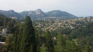 View of the southern French Alps from St. Paul de Vence.