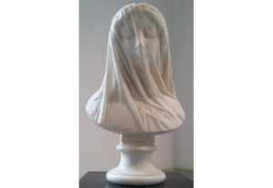 Statue called Femme voilée – Le Silence (Veiled woman – Silence), by Luigi Gugliemi in the Musee des Beaux-Arts, Nice.
