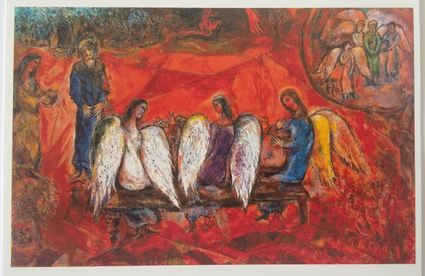Abraham and three Angels (1966), Chagall Museum, Nice
