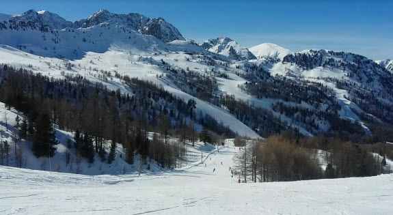 skiing near Nice