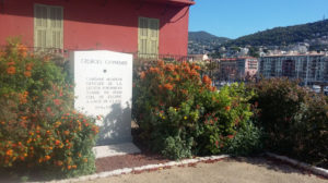 Memorial to French WWI flying ace Georges Guynemer in Nice France
