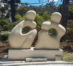 Gozo Gossiping statue, Victoria, Malta