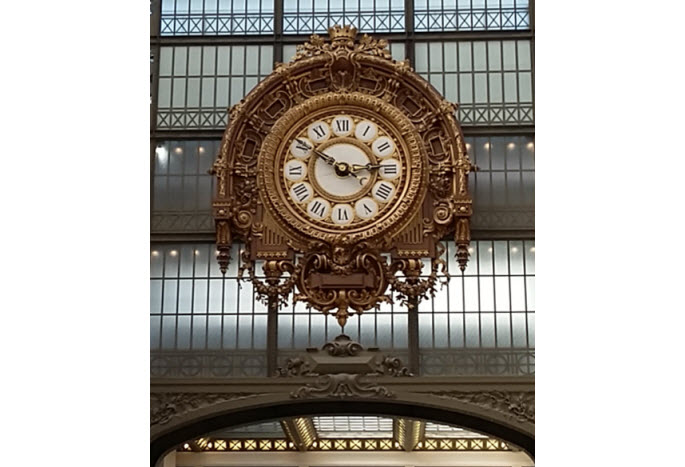 Beaux-arts clock, Musee d'Orsay, Paris