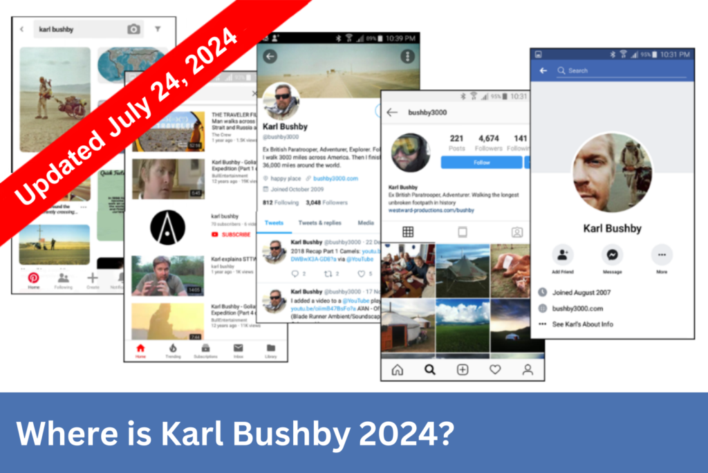 Where Is Karl Bushby 2024?
