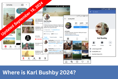 Where Is Karl Bushby 2024?