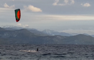 Kite sufer on Lake Tahoe